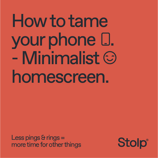 minimalist phone home screen